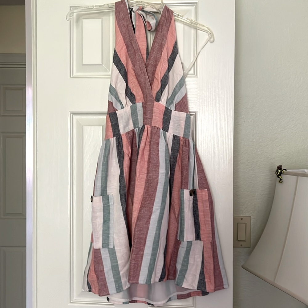 American Eagle summer halter dress.